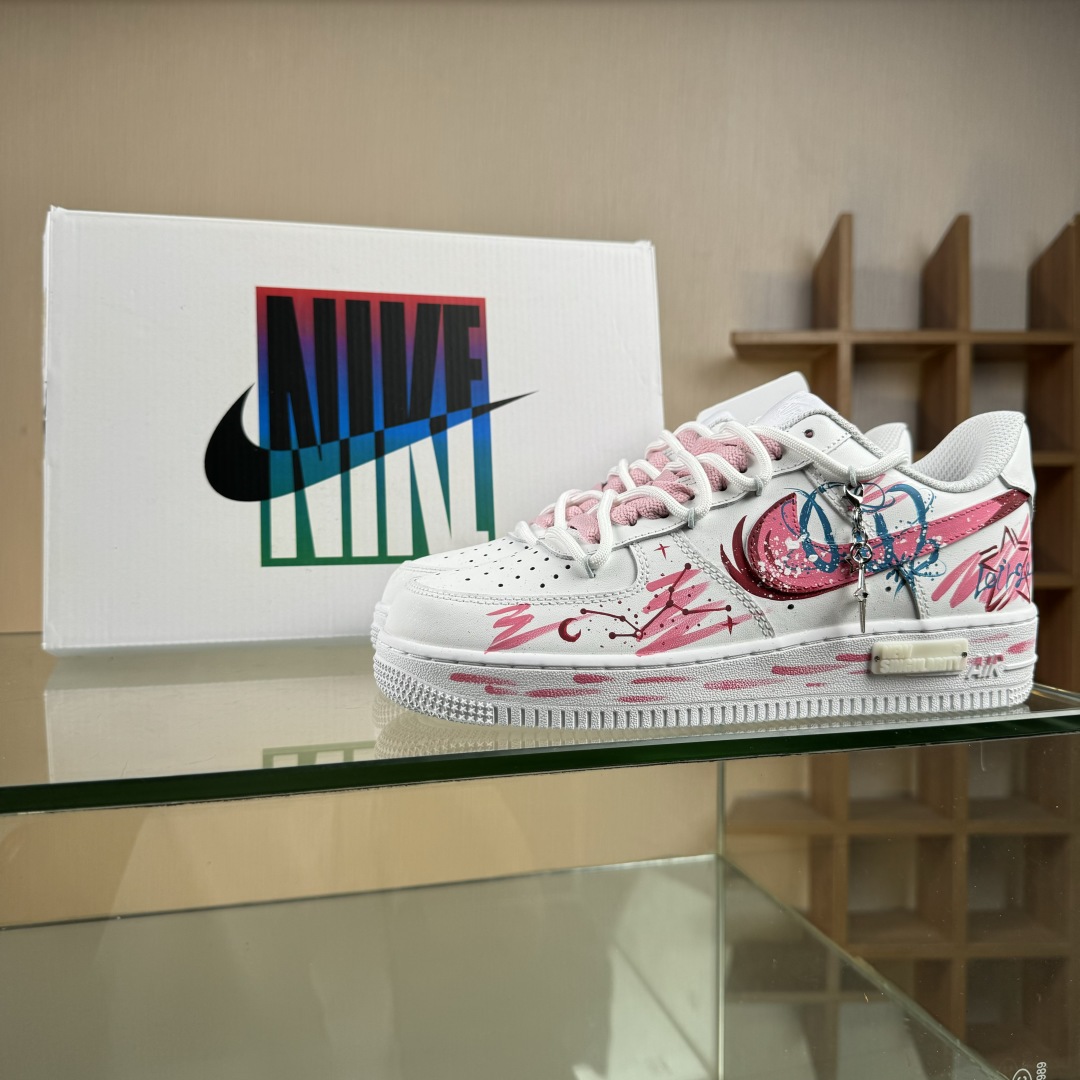 260 Nike Air Force 1'07 Low 米粉拉布布 空军一号低帮休闲板鞋 KB1688-006