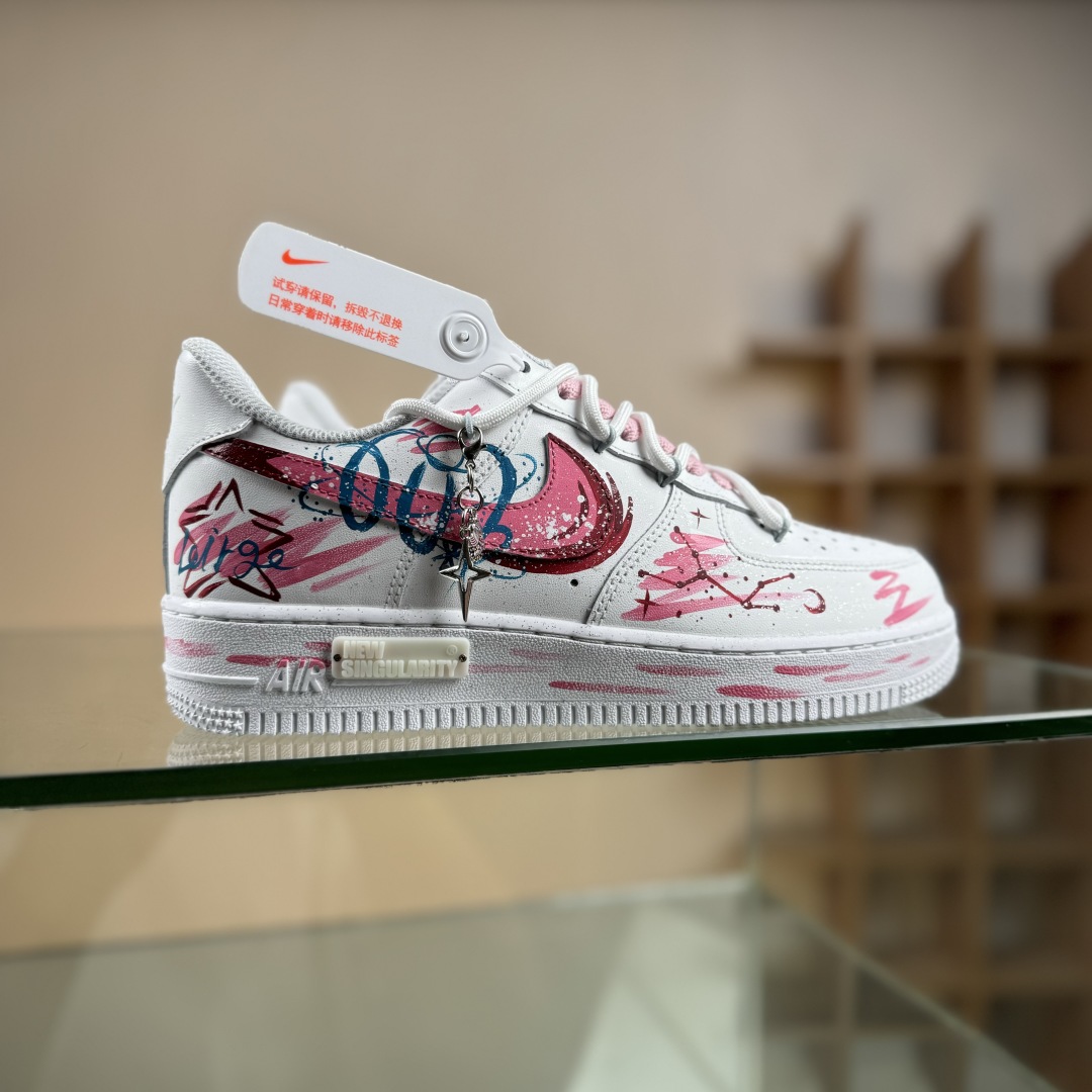 260 Nike Air Force 1'07 Low 米粉拉布布 空军一号低帮休闲板鞋 KB1688-006