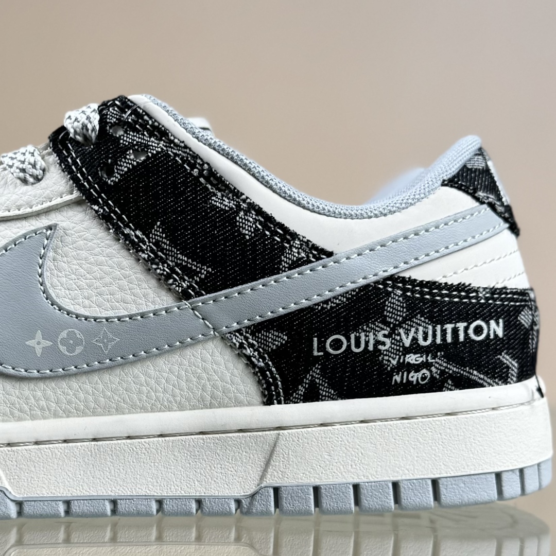 280 Nike SB Dunk Low LV联名 黑牛仔印花  低帮休闲板鞋 JP1628-020