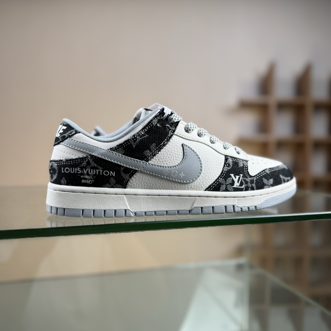 280 Nike SB Dunk Low LV联名 黑牛仔印花  低帮休闲板鞋 JP1628-020