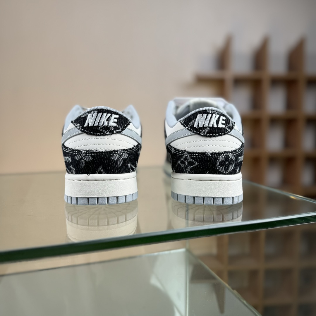 280 Nike SB Dunk Low LV联名 黑牛仔印花  低帮休闲板鞋 JP1628-020