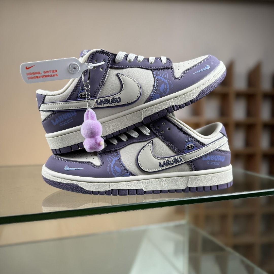 280 Nike SB Dunk Low x LABUBU 紫白小勾  SR2025-005