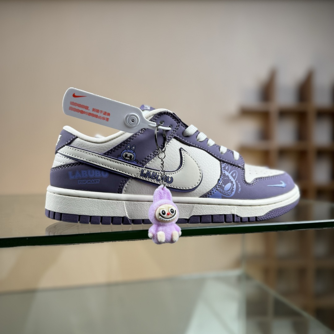 280 Nike SB Dunk Low x LABUBU 紫白小勾  SR2025-005