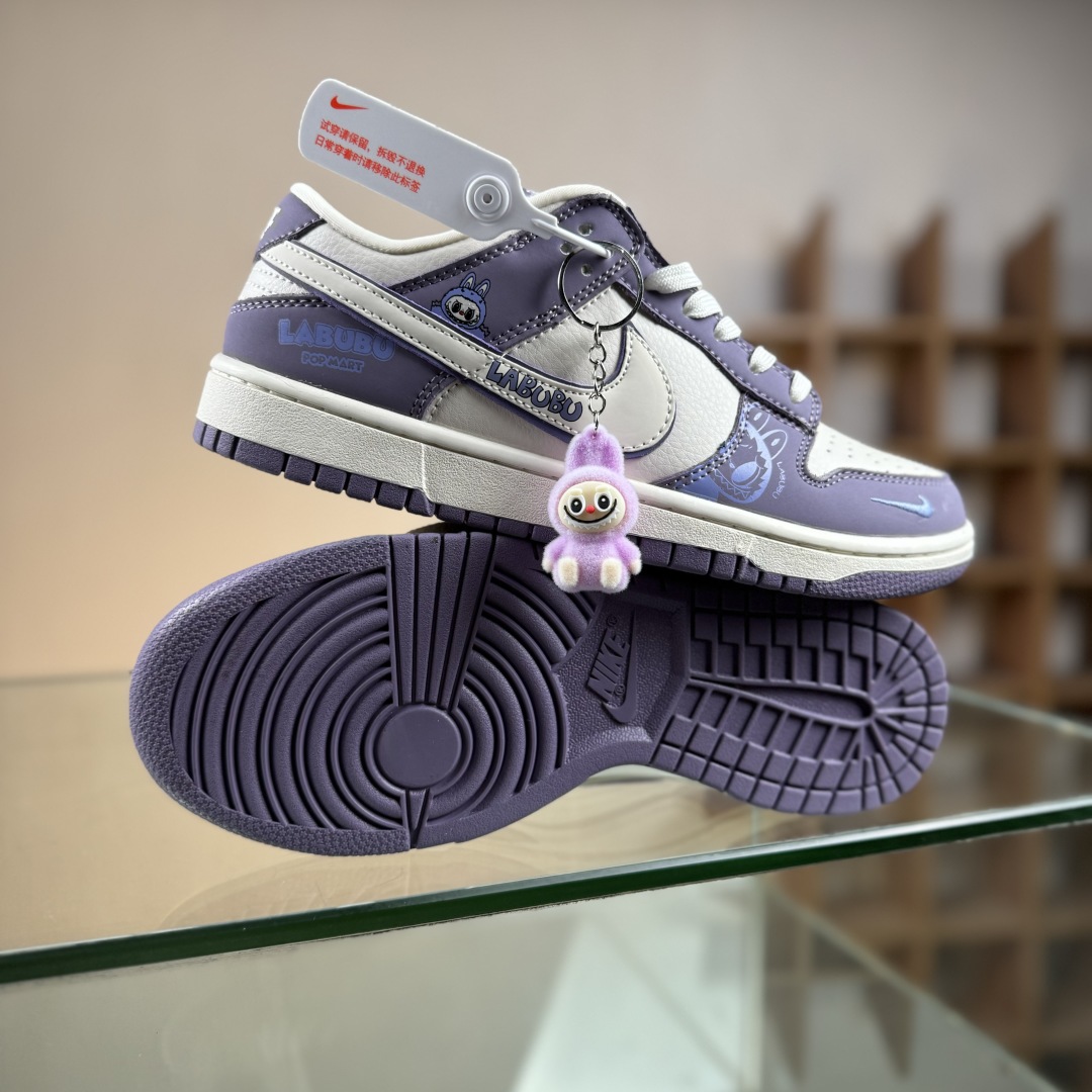 280 Nike SB Dunk Low x LABUBU 紫白小勾  SR2025-005