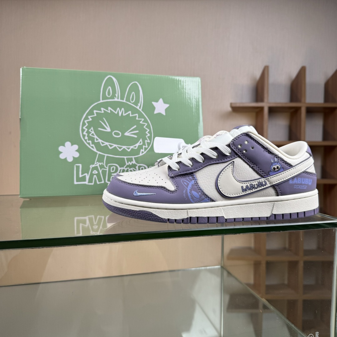 280 Nike SB Dunk Low x LABUBU 紫白小勾  SR2025-005