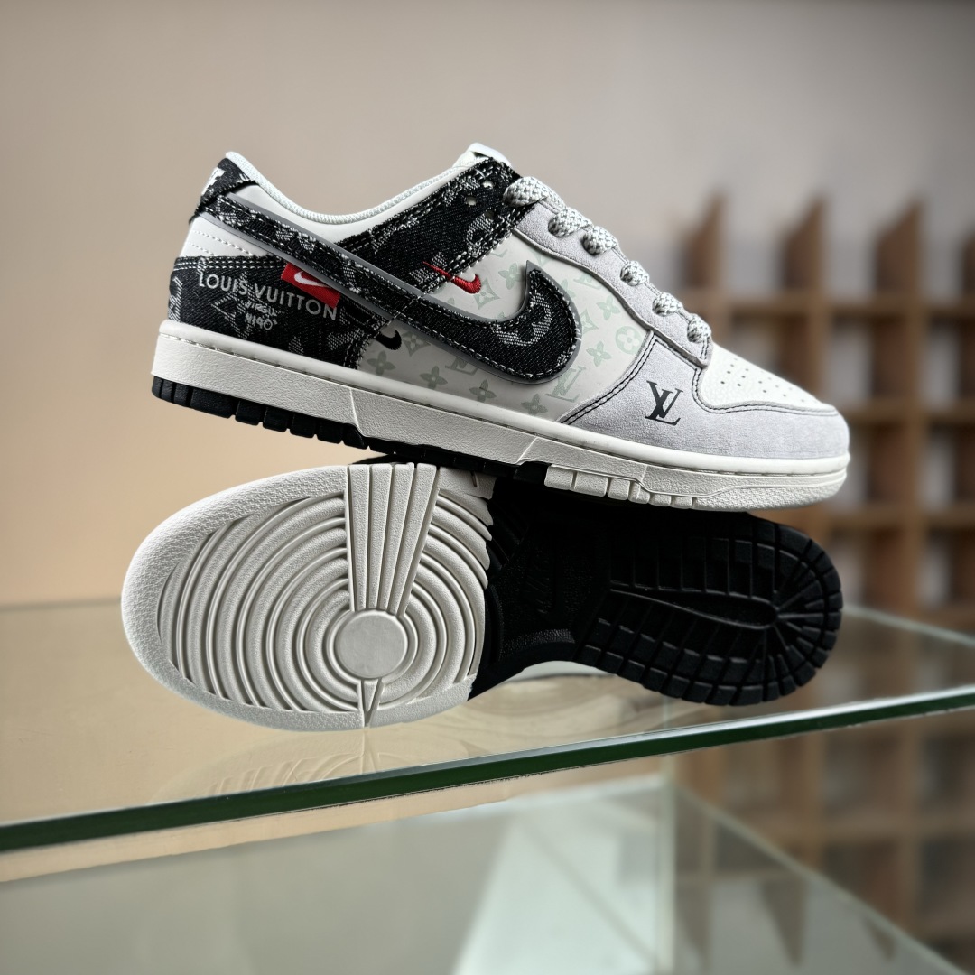 280 Nike SB Dunk Low LV联名 猪八黑牛仔  低帮休闲板鞋  YX5066-382