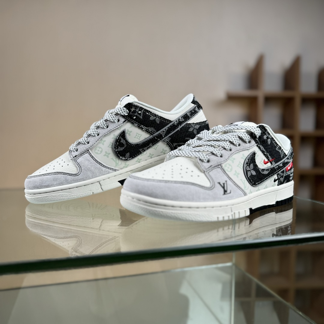 280 Nike SB Dunk Low LV联名 猪八黑牛仔  低帮休闲板鞋  YX5066-382