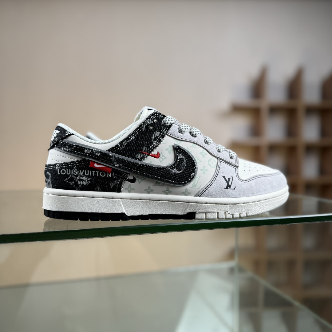 280 Nike SB Dunk Low LV联名 猪八黑牛仔  低帮休闲板鞋  YX5066-382