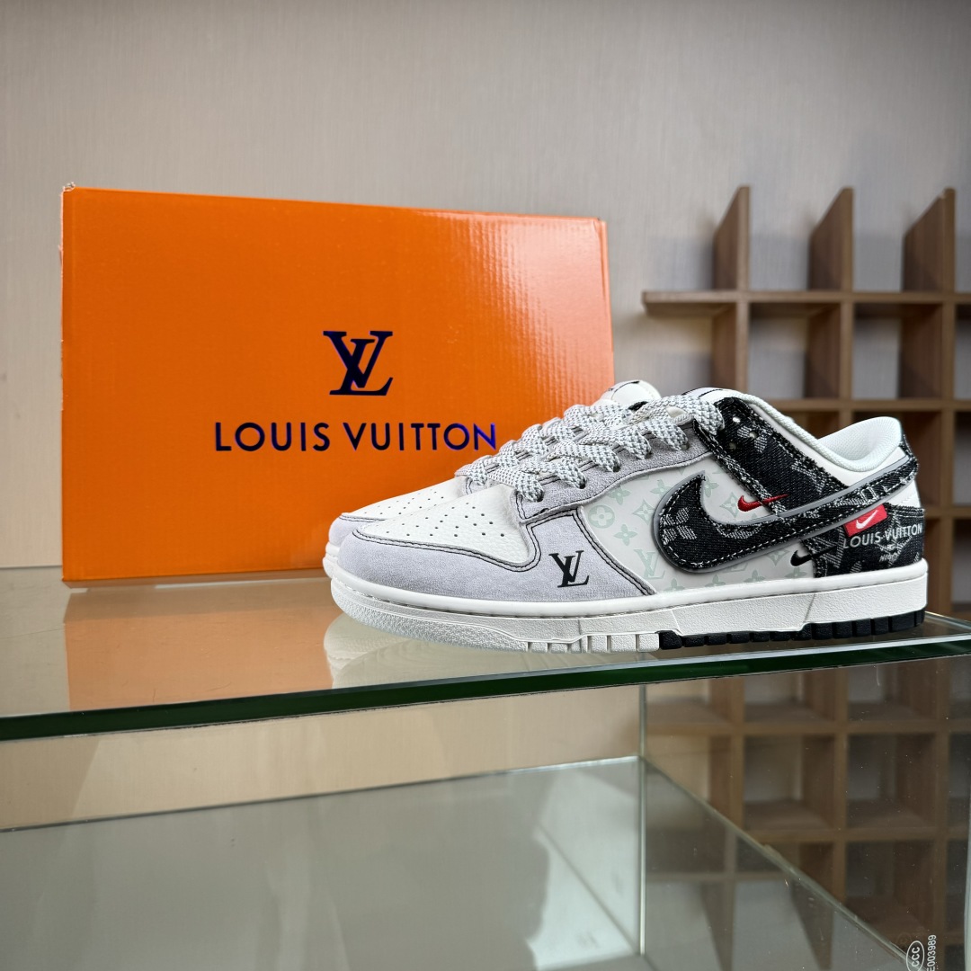 280 Nike SB Dunk Low LV联名 猪八黑牛仔  低帮休闲板鞋  YX5066-382