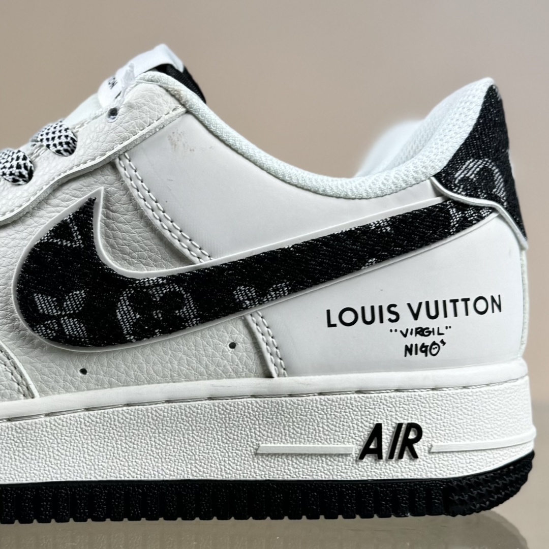 260 Nike Air Force 1'07 Low LV联名 黑牛仔印花 空军一号低帮休闲板鞋 SM6668-108