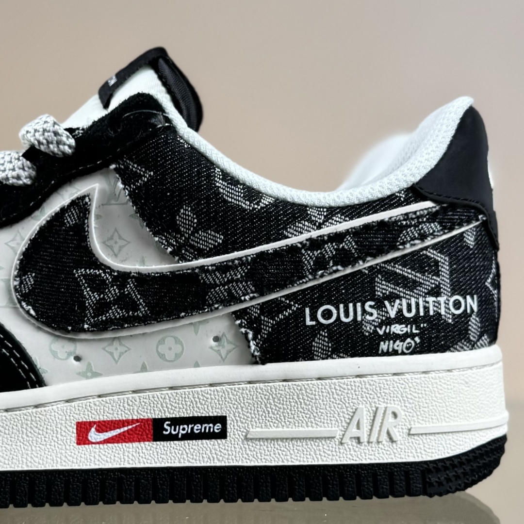 260 Nike Air Force 1'07 Low LV联名 牛仔猪八米黑 空军一号低帮休闲板鞋 MZ9588-805