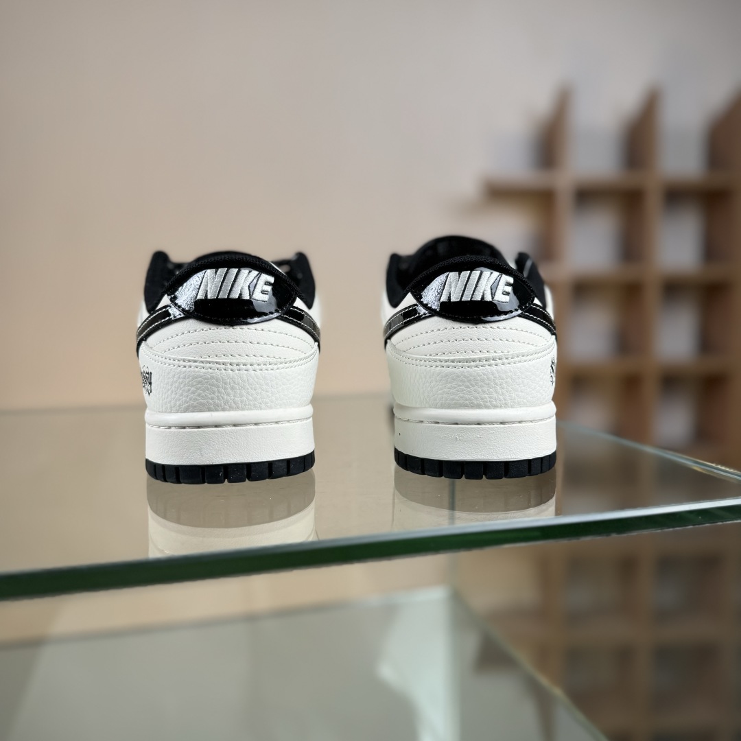 280 Nike SB Dunk Low 斯图西联名 织布米黑勾  低帮休闲板鞋 QW5836-011