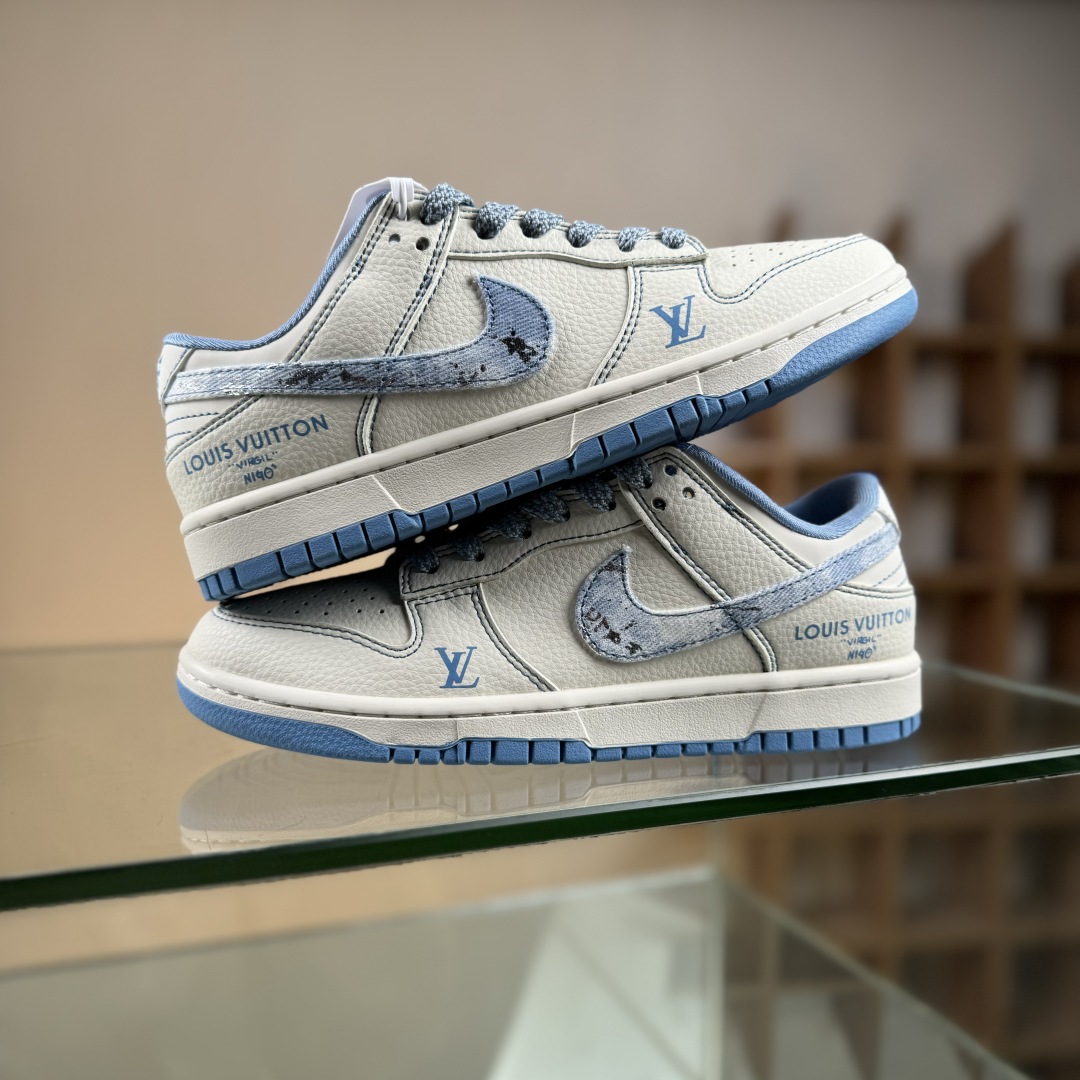 280 Nike SB Dunk Low LV联名 冰蓝牛仔满天星  低帮休闲板鞋 JP1628-028