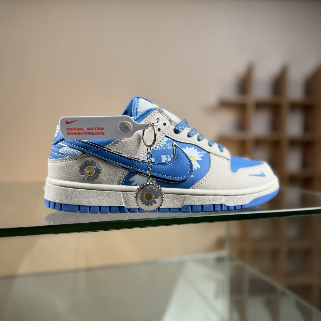 280 Nike SB Dunk Low 太阳花 米白蓝 低帮休闲板鞋  SR2025-004