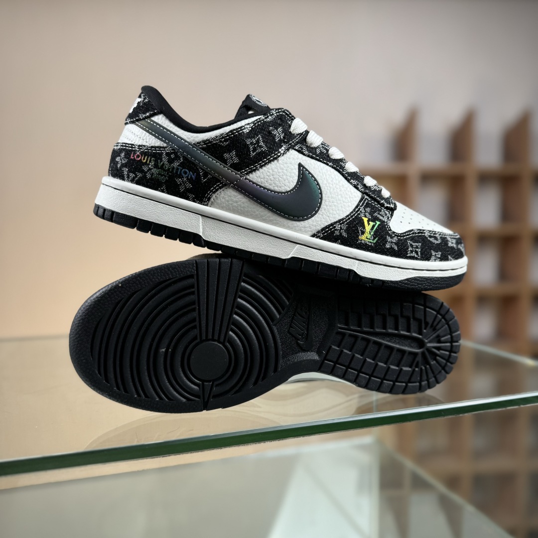 280 Nike SB Dunk Low LV联名 黑镭射渐变  低帮休闲板鞋 SC0601-451