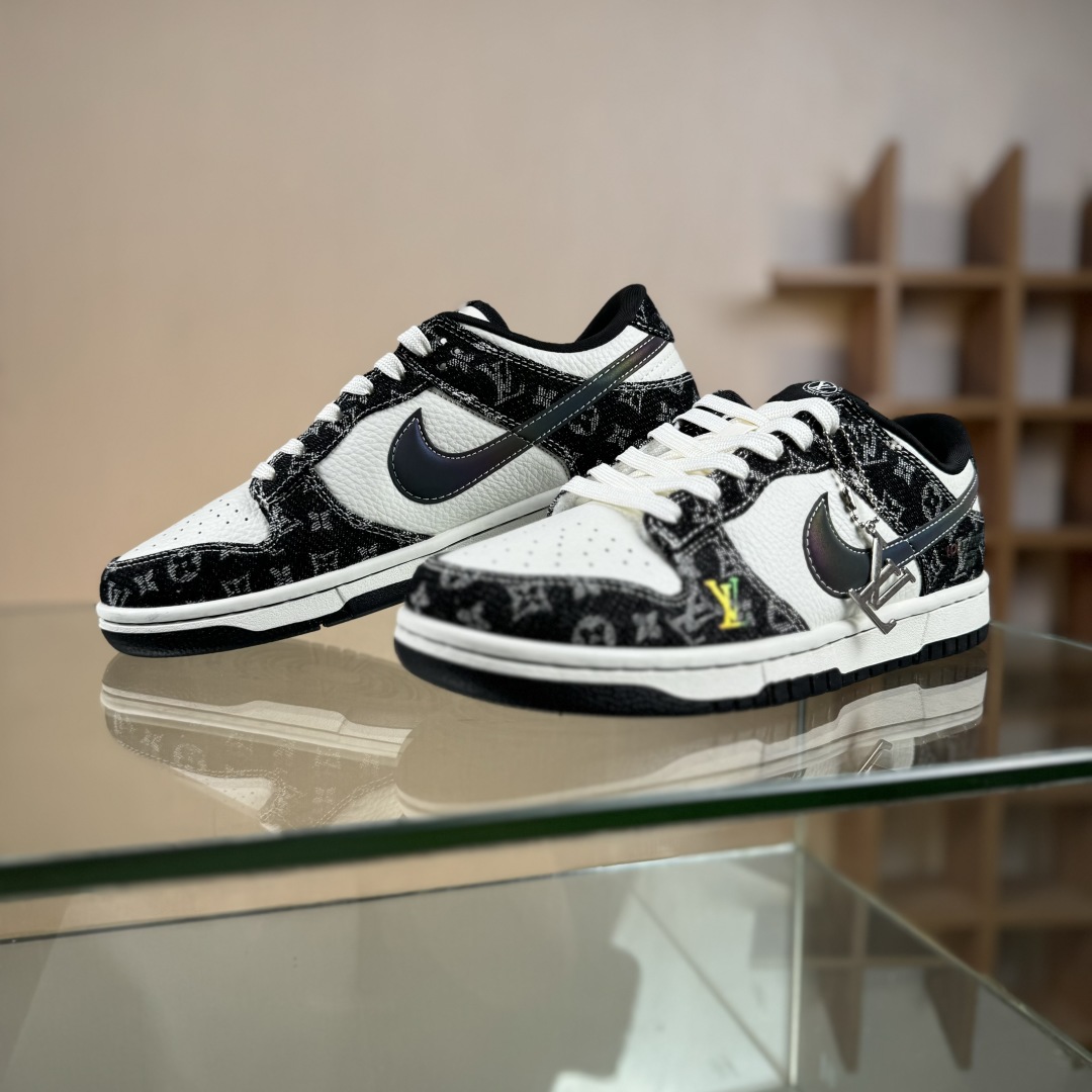280 Nike SB Dunk Low LV联名 黑镭射渐变  低帮休闲板鞋 SC0601-451