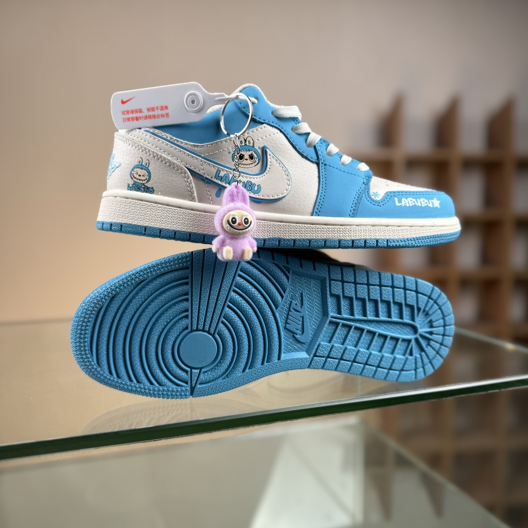 280 Nike AJ1 Low 白蓝拉布布联名 低帮休闲板鞋 QG2025-007