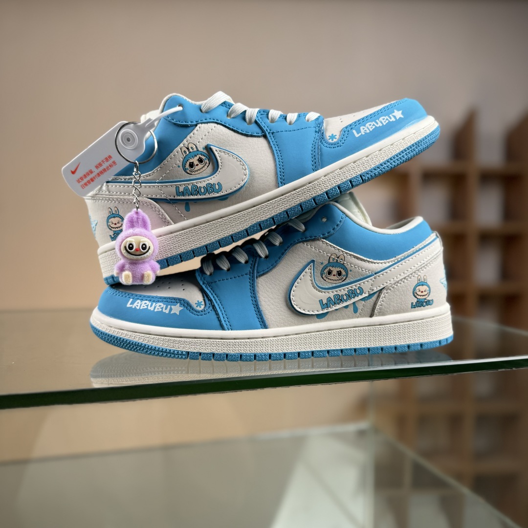 280 Nike AJ1 Low 白蓝拉布布联名 低帮休闲板鞋 QG2025-007