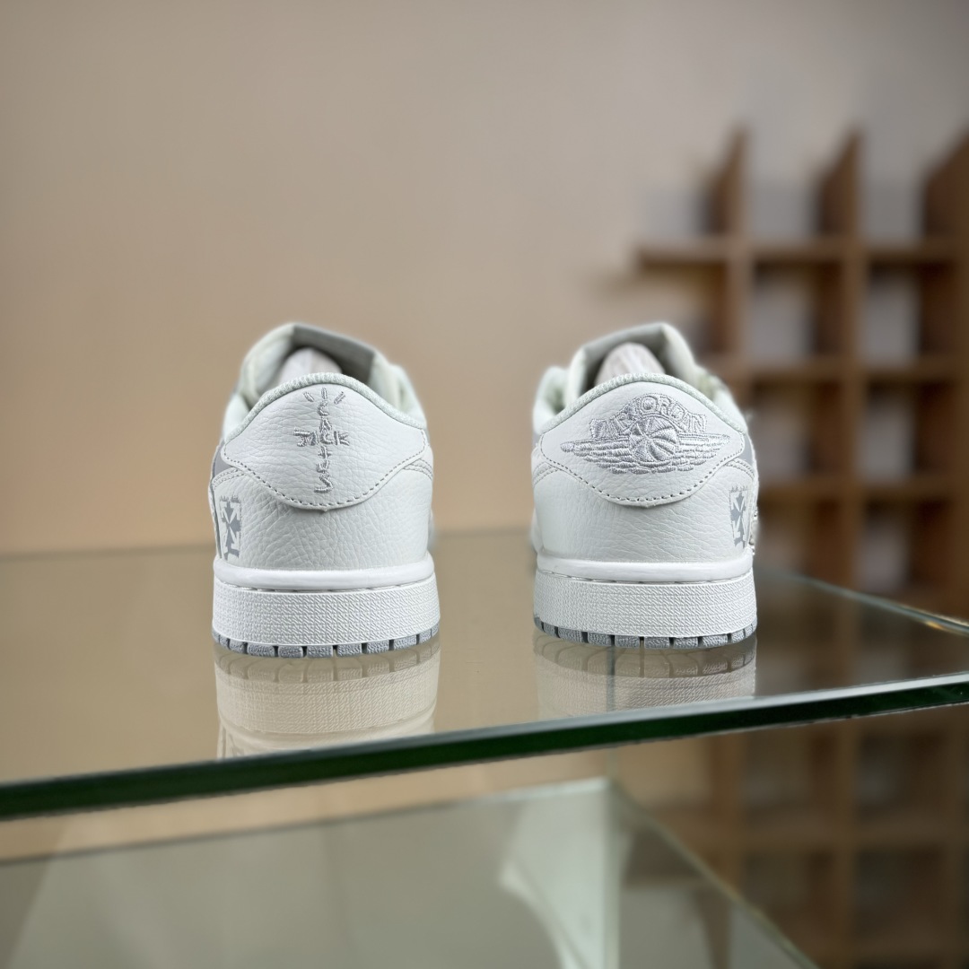 280 Travis Scott x Fragment Design x Air Jordan 1 Low SP AJ1 乔1 OFF联名 星光灰 低帮文化休闲板鞋 DZ5899-009