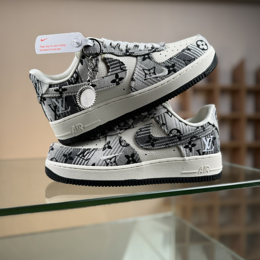 Nike Air Force 1'07 Low LV联名 灰花布 空军一号低帮休闲板鞋 DF0188-077