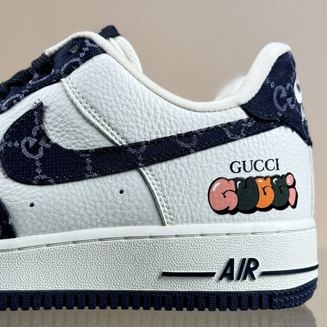 Nike Air Force 1'07 Low 古驰联名 藏蓝牛仔 空军一号低帮休闲板鞋 SC0601-569