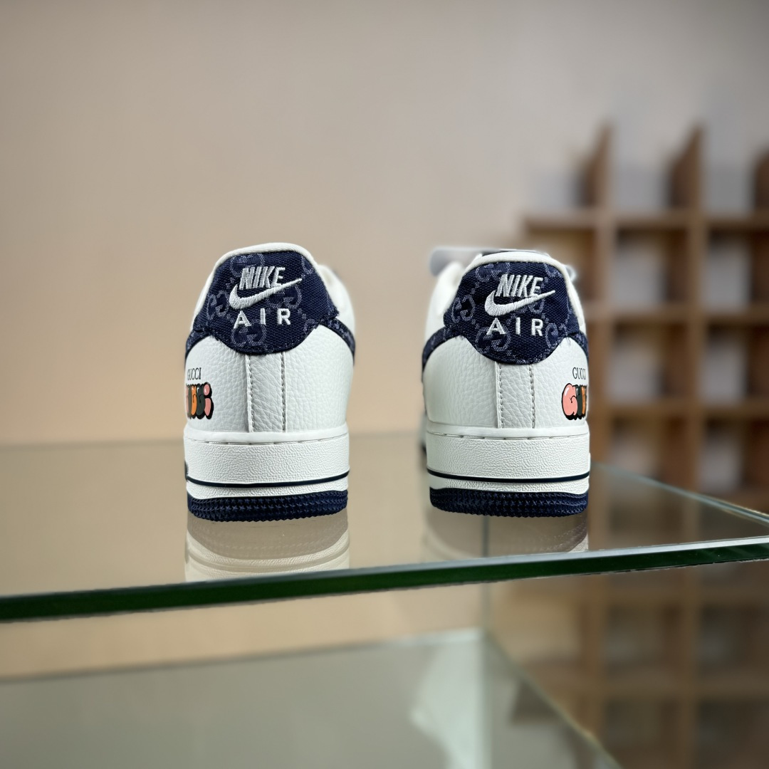 Nike Air Force 1'07 Low 古驰联名 藏蓝牛仔 空军一号低帮休闲板鞋 SC0601-569