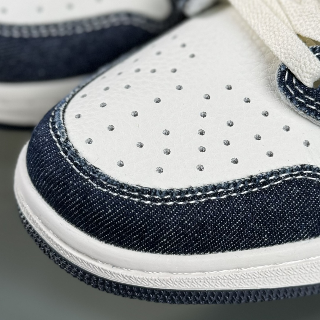 Travis Scott x Fragment Design x Air Jordan 1 Low OG SP AJ1 乔1 古驰 米蓝牛仔布 低帮文化休闲板鞋 JW1188-147