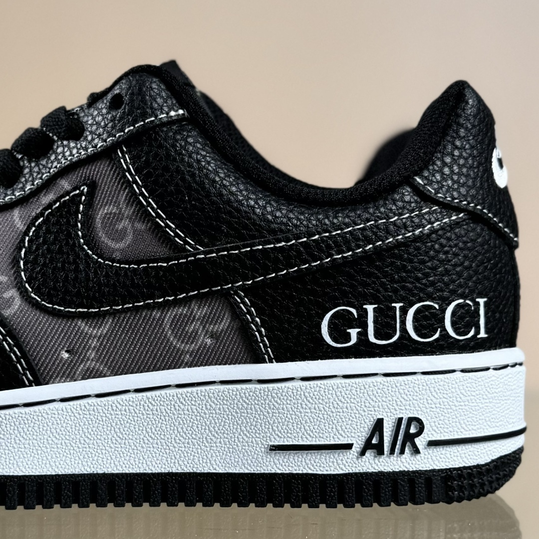 Nike Air Force 1'07 Low 古驰联名 荔纹印花 空军一号低帮休闲板鞋 AH8462-002