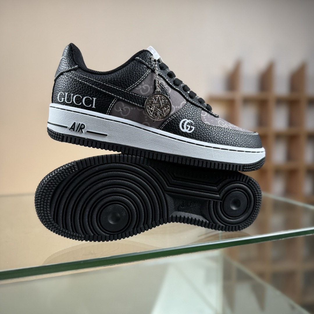 Nike Air Force 1'07 Low 古驰联名 荔纹印花 空军一号低帮休闲板鞋 AH8462-002