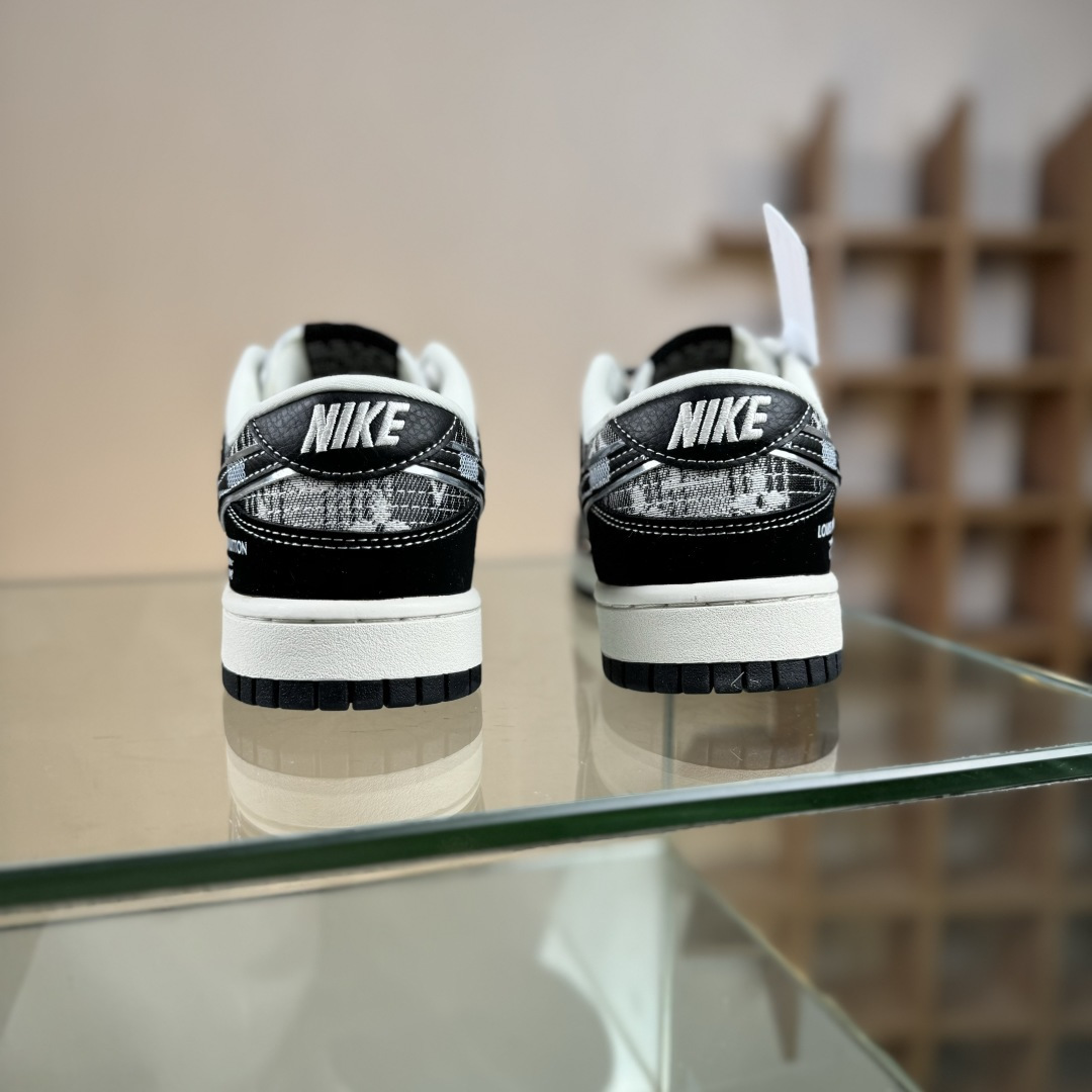 NIKE SB Dunk Low RETRO x Louis Vuitton 黑白格满天星 DS6608-005