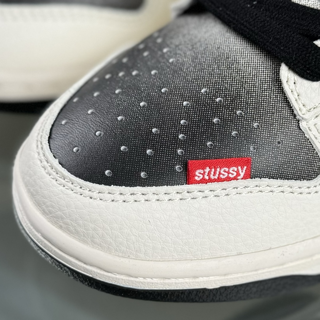 Nike SB Dunk Low 斯图西联名 闪电渐变米黑 周年高端定制 低帮休闲板鞋 QW5836-020