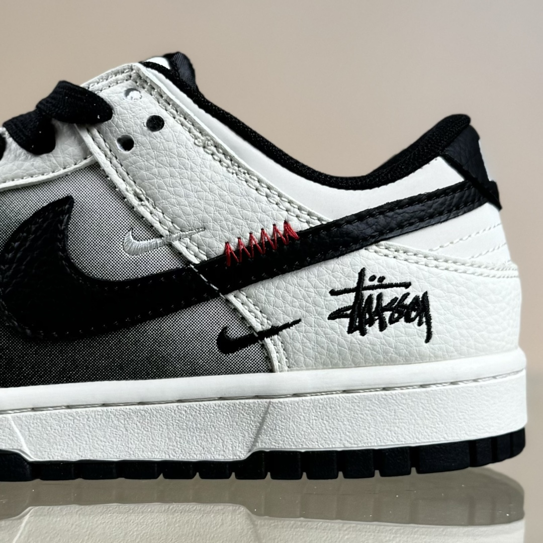 Nike SB Dunk Low 斯图西联名 闪电渐变米黑 周年高端定制 低帮休闲板鞋 QW5836-020
