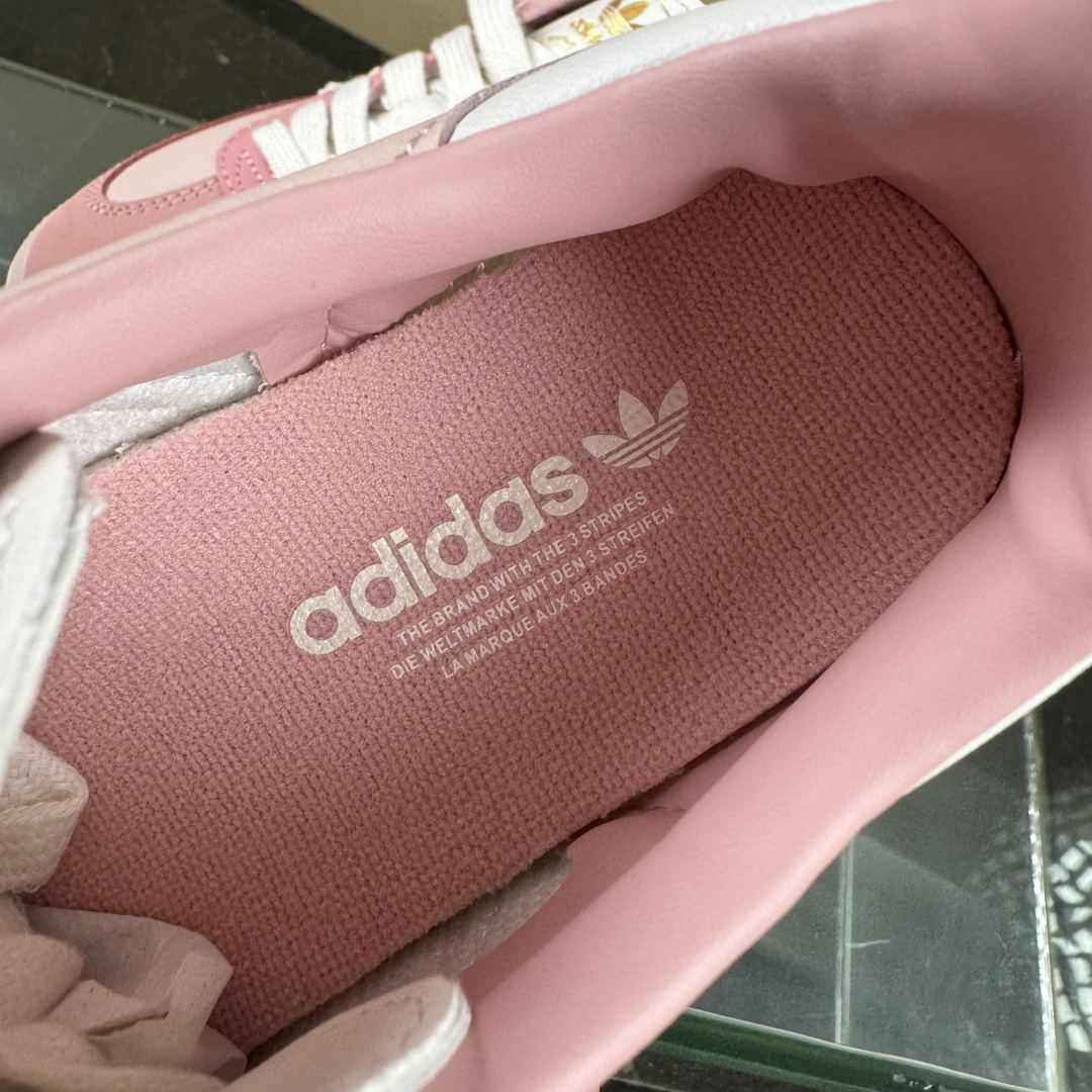 Adidas三叶草SAMBA OG 粉白 休闲板鞋 JR8830