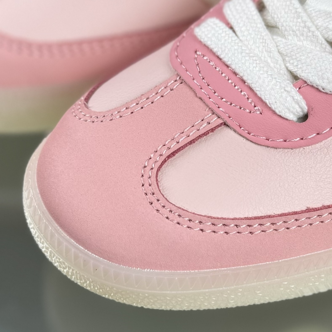 Adidas三叶草SAMBA OG 粉白 休闲板鞋 JR8830