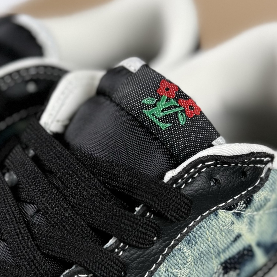 Travis Scott x Fragment Design x Air Jordan 1 Low OG SP AJ1 乔1 LV联名 复古牛仔 低帮文化休闲板鞋 LD2028-045