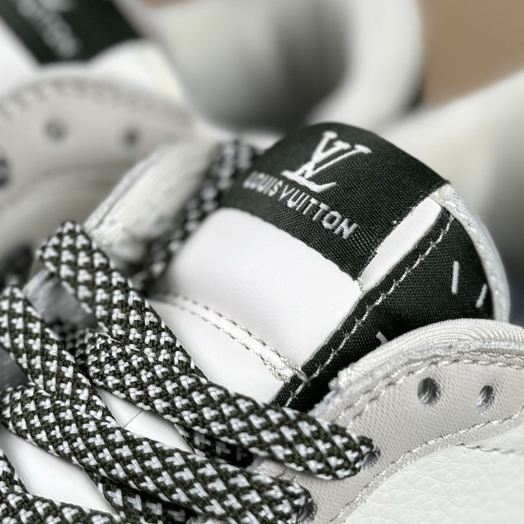 Travis Scott x Fragment Design x Air Jordan 1 Low OG SP AJ1 乔1 LV联名 米白军绿树纹 低帮文化休闲板鞋 JW1188-150