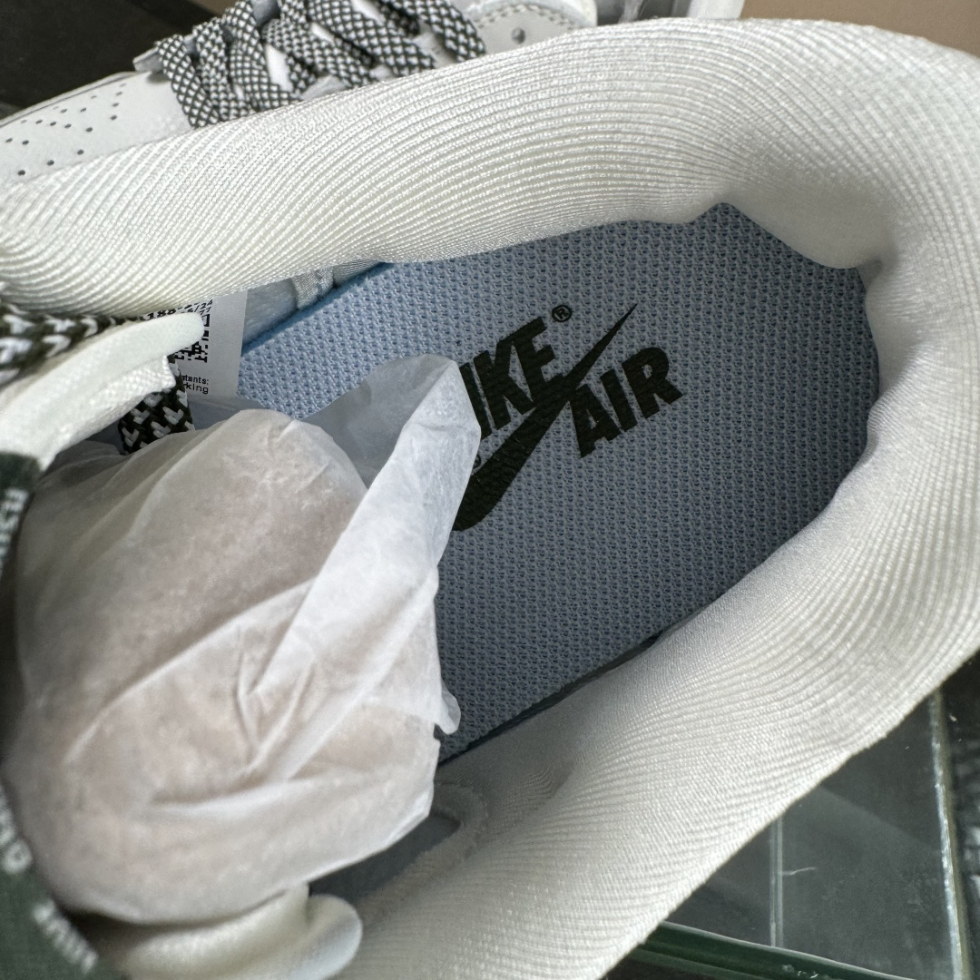 Travis Scott x Fragment Design x Air Jordan 1 Low OG SP AJ1 乔1 LV联名 米白军绿树纹 低帮文化休闲板鞋 JW1188-150