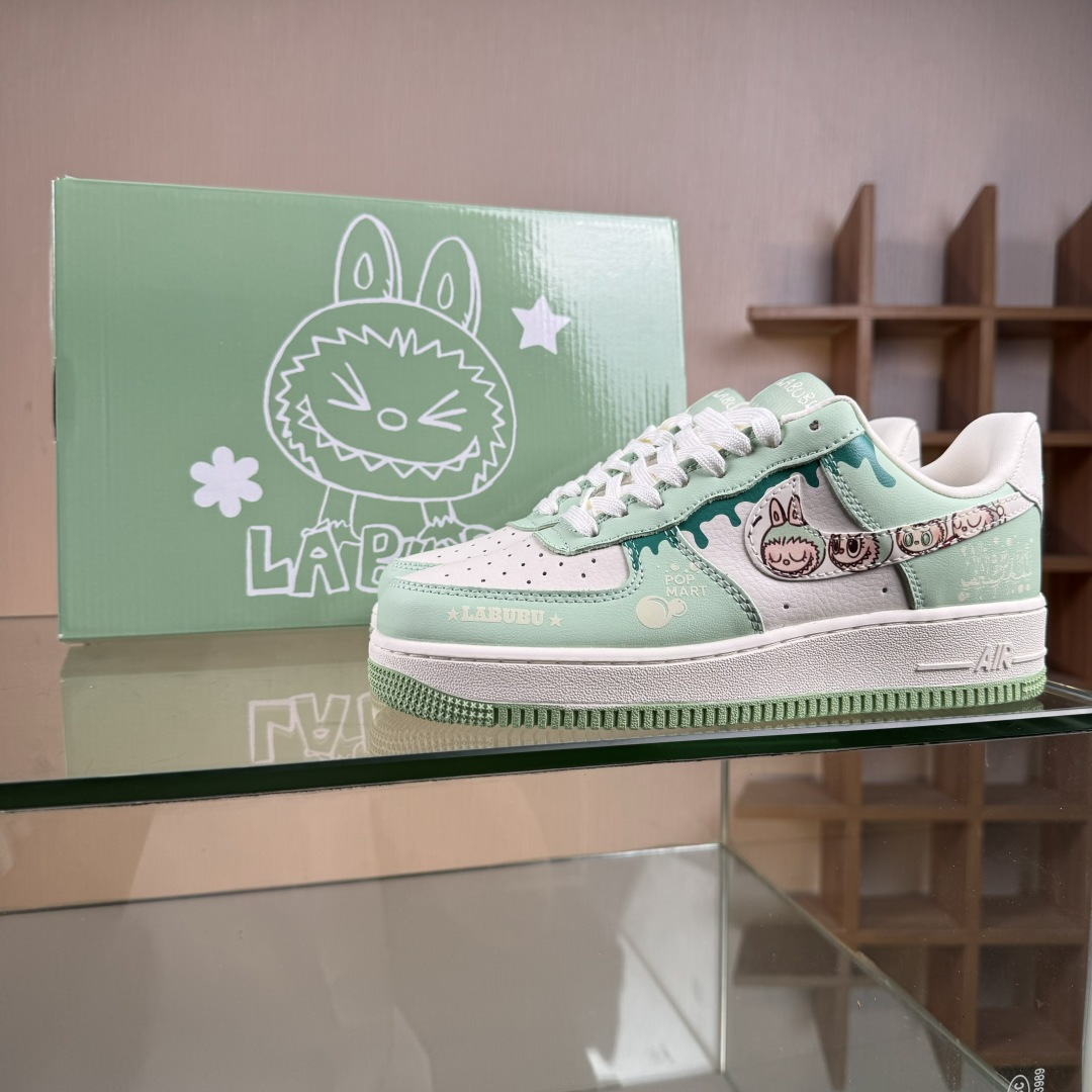Nike Air Force 1'07 Low 米绿拉布布 空军一号低帮休闲板鞋 KB1688-007