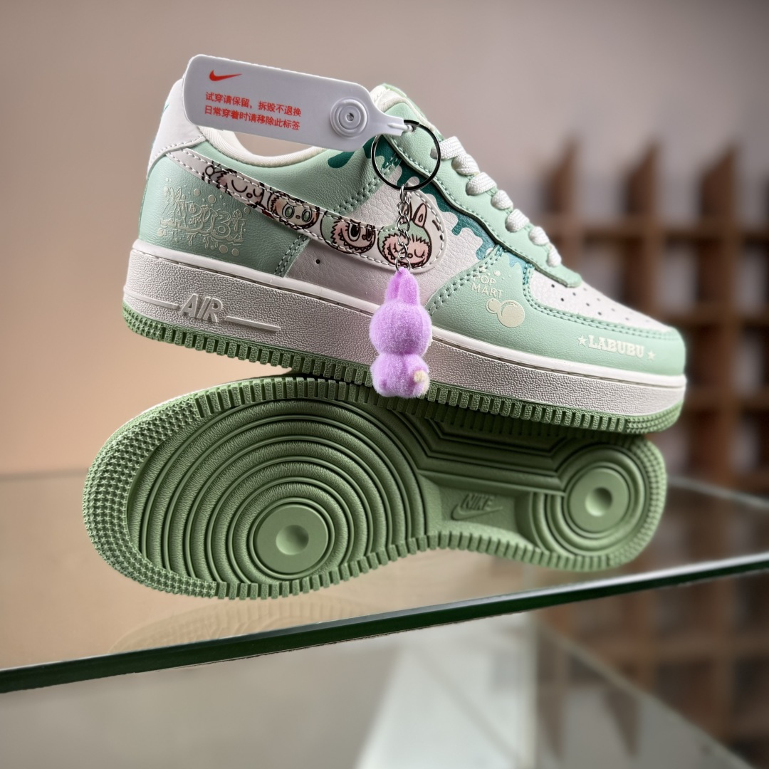 Nike Air Force 1'07 Low 米绿拉布布 空军一号低帮休闲板鞋 KB1688-007