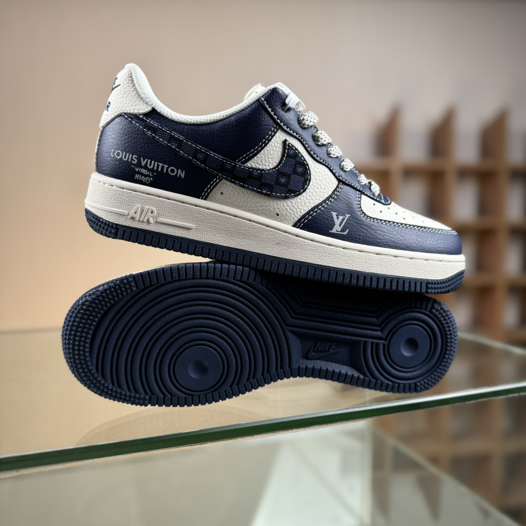 Nike Air Force 1'07 Low LV联名 海军蓝腰果花 空军一号低帮休闲板鞋 JP8028-009