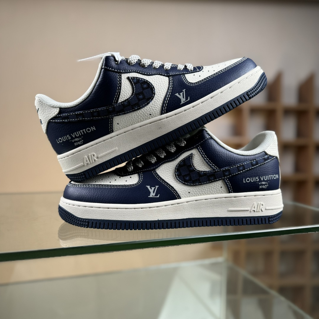 Nike Air Force 1'07 Low LV联名 海军蓝腰果花 空军一号低帮休闲板鞋 JP8028-009