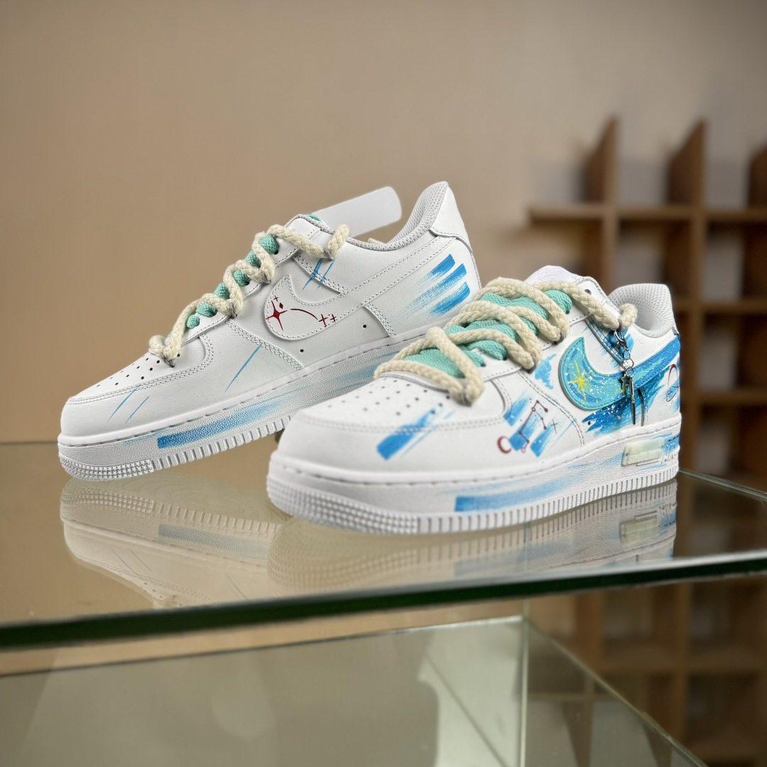 Nike Air Force 1'07 Low ”Aries” 手绘涂鸦十二星座系列 白羊座 空军一号低帮休闲板鞋 星座321-419