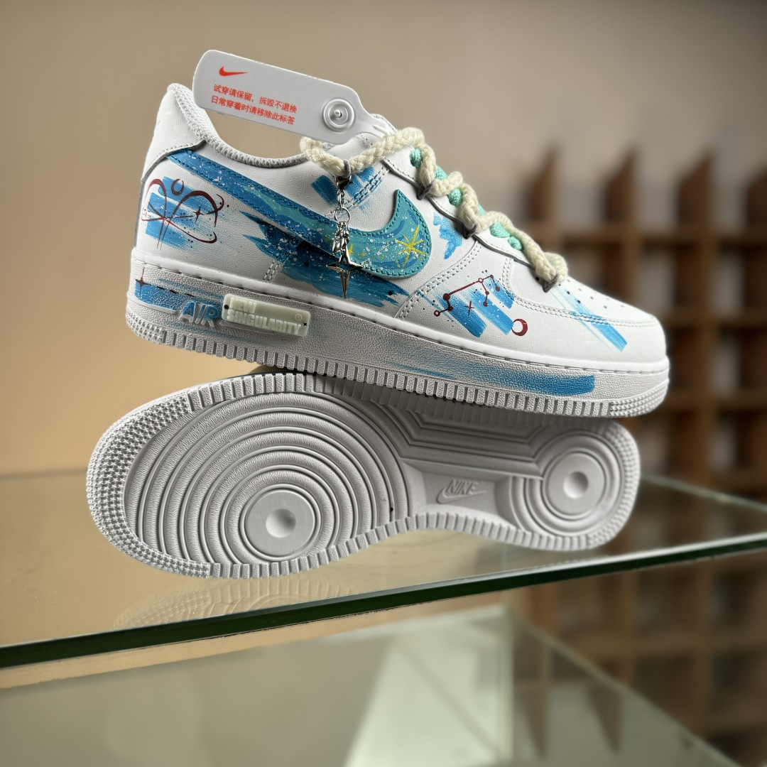 Nike Air Force 1'07 Low ”Aries” 手绘涂鸦十二星座系列 白羊座 空军一号低帮休闲板鞋 星座321-419