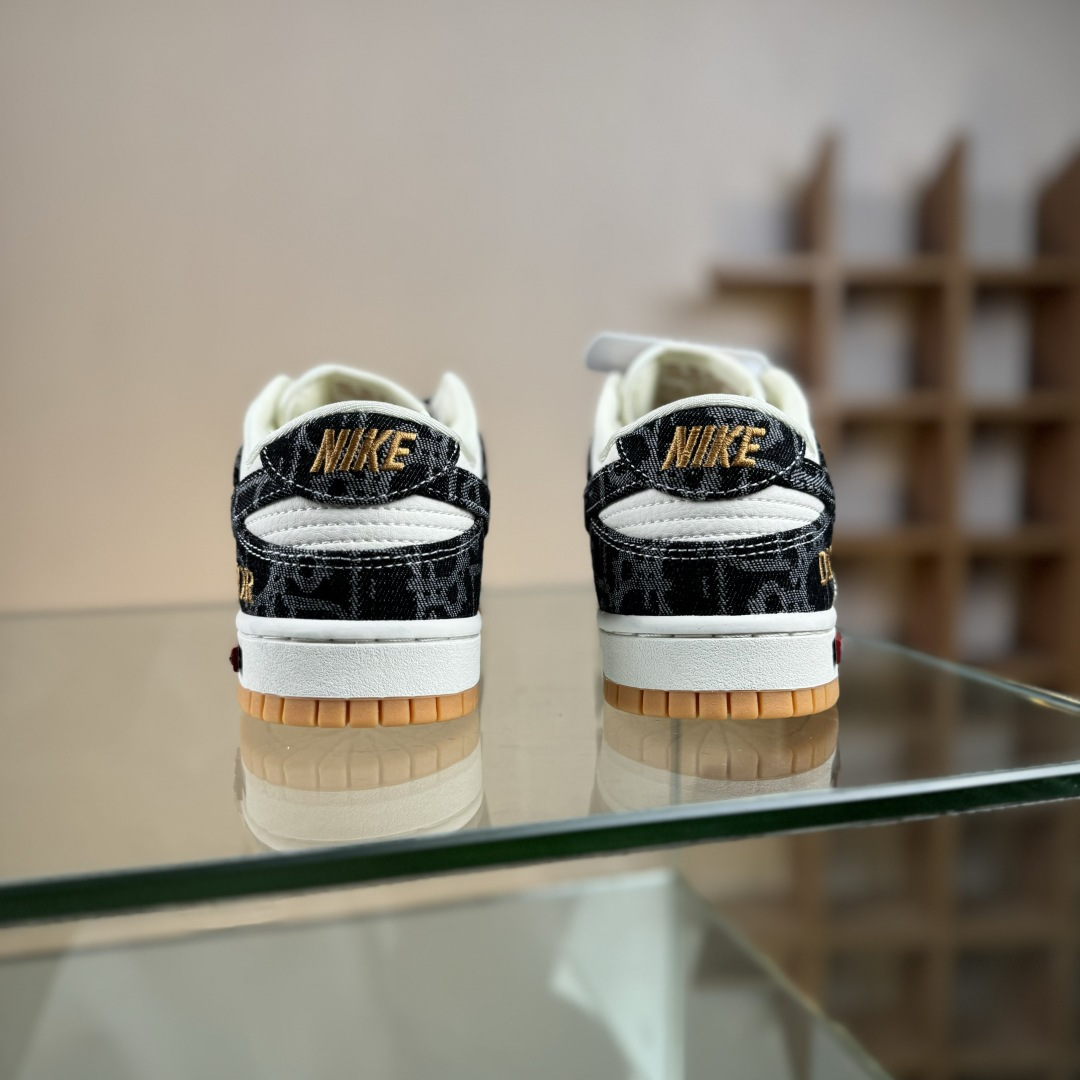 Nike SB Dunk Low 迪奥联名 墨纹牛仔 高端定制 低帮休闲板鞋 SD6688-001