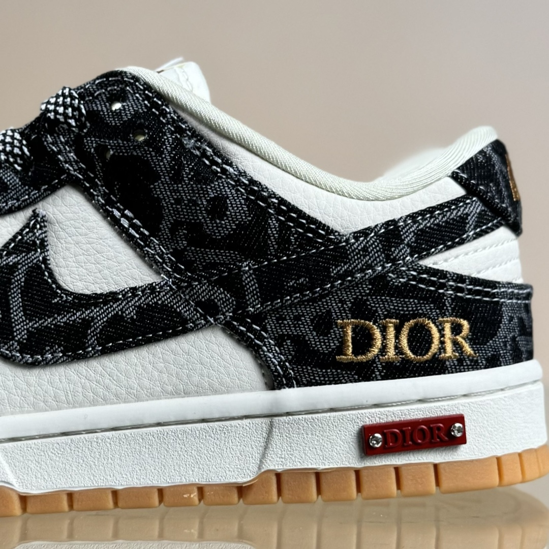 Nike SB Dunk Low 迪奥联名 墨纹牛仔 高端定制 低帮休闲板鞋 SD6688-001