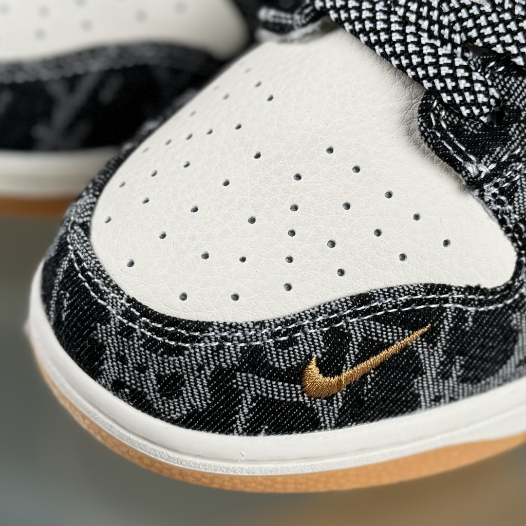 Nike SB Dunk Low 迪奥联名 墨纹牛仔 高端定制 低帮休闲板鞋 SD6688-001