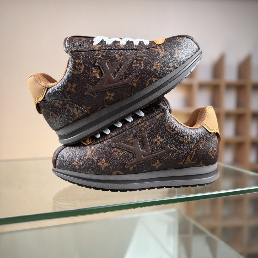 LOUIS VUITTON xNigo 联名款 Buttersoft FW25 牛皮革羊皮革 圆头系带 低帮 生活休闲鞋