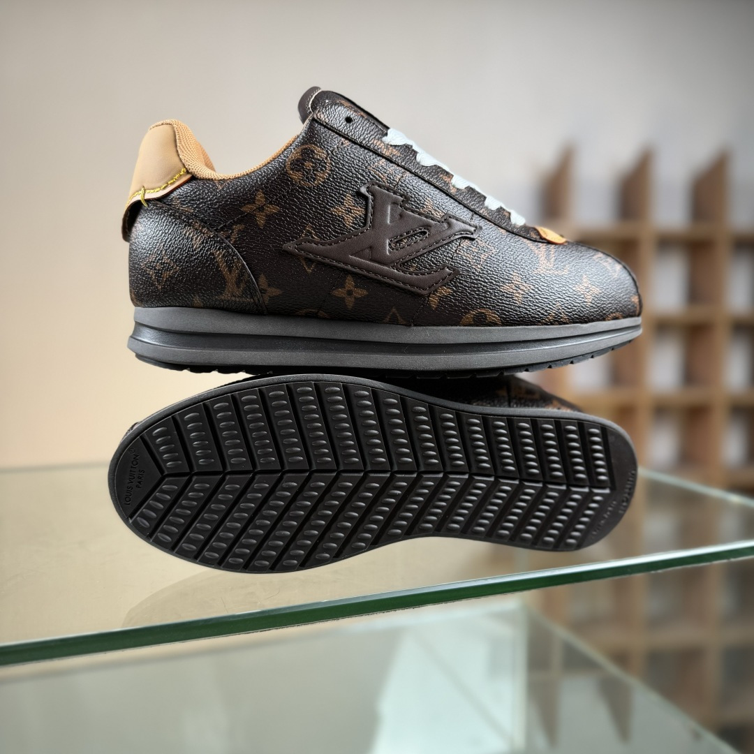 LOUIS VUITTON xNigo 联名款 Buttersoft FW25 牛皮革羊皮革 圆头系带 低帮 生活休闲鞋