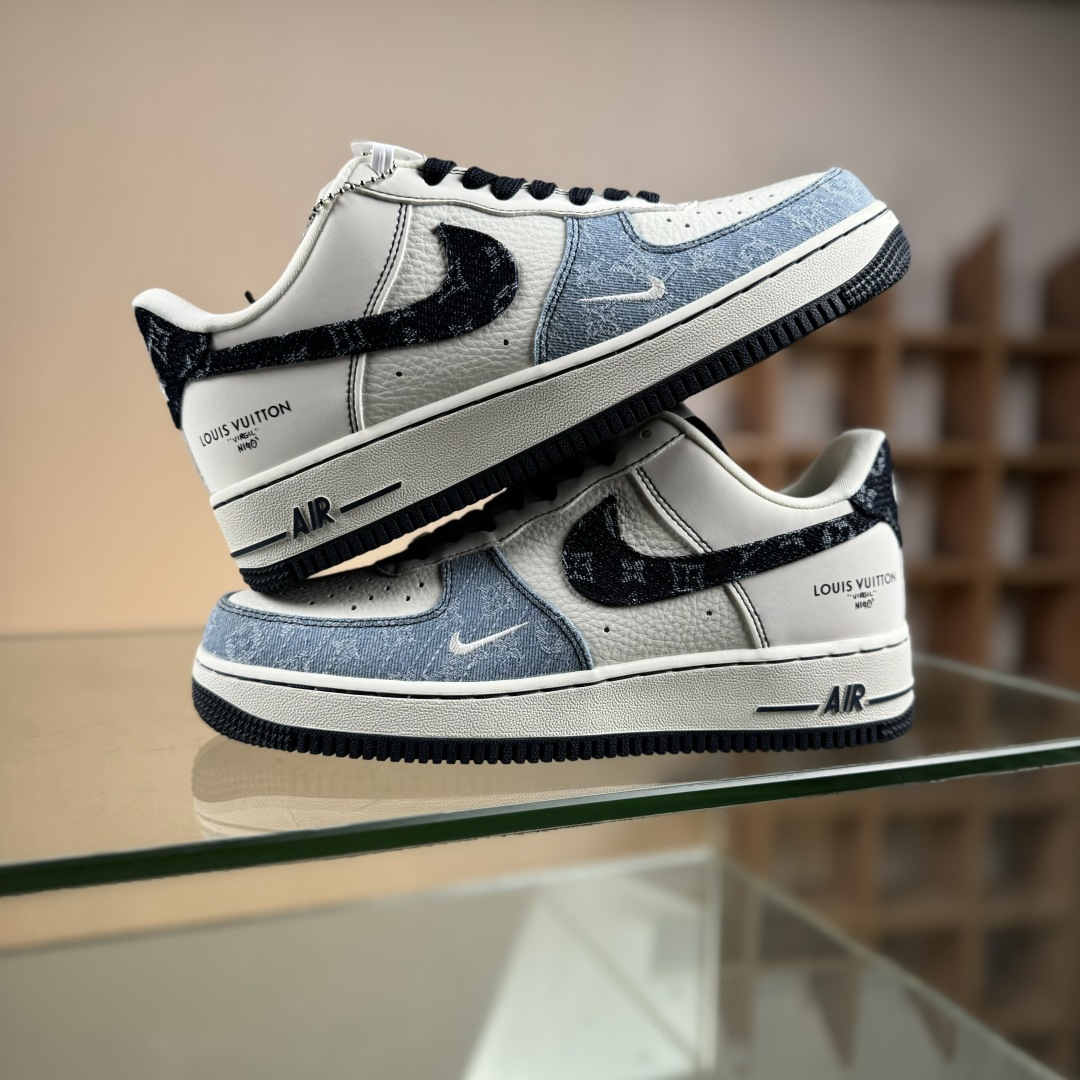 Nike Air Force 1'07 Low LV联名 拼接牛仔 空军一号低帮休闲板鞋 SC0601-556