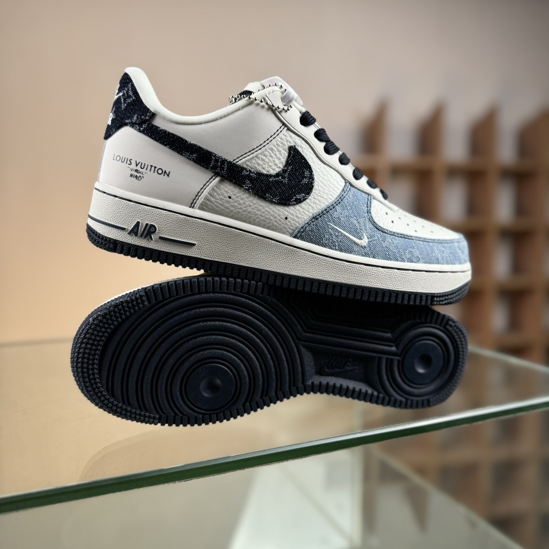 Nike Air Force 1'07 Low LV联名 拼接牛仔 空军一号低帮休闲板鞋 SC0601-556